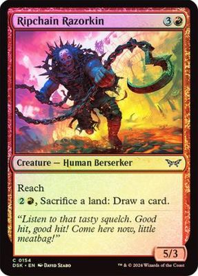 Ripchain Razorkin 154 - Foil Duskmourn: House of Horror Foil Singles