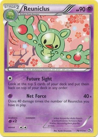 Reuniclus - 76/113 - Rare Black &amp; White 11: Legendary Treasures Singles