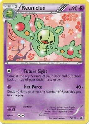 Reuniclus - 76/113 - Rare Black &amp; White 11: Legendary Treasures Singles
