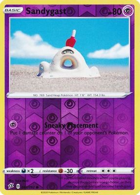 Sandygast - 081/192 - Common Reverse Holo Sword &amp; Shield: Rebel Clash Reverse Holo Singles (Español)