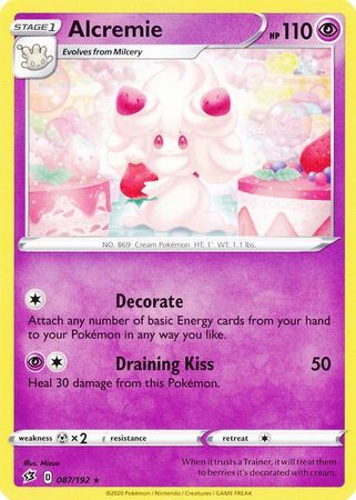 Alcremie - 087/192 - Rare Sword &amp; Shield: Rebel Clash Singles