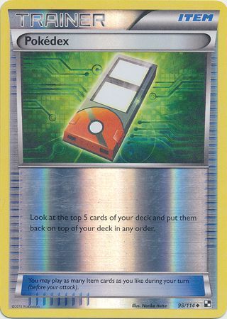 Pokedex - 98/114 - Uncommon Reverse Holo Black &amp; White 1: (Base Set) Reverse Holo Singles