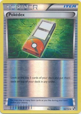 Pokedex - 98/114 - Uncommon Reverse Holo Black &amp; White 1: (Base Set) Reverse Holo Singles