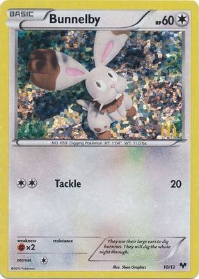 Bunnelby - 10/12 - McDonald&#39;s Holo Promo Pokemon McDonald&#39;s Promos