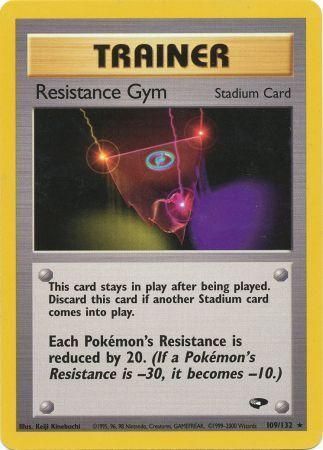 Resistance Gym - 109/132 - Rare Unlimited Gym Challenge Unlimited Singles
