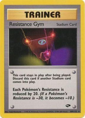Resistance Gym - 109/132 - Rare Unlimited Gym Challenge Unlimited Singles