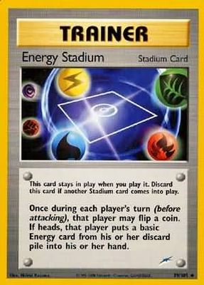 Energy Stadium - 99/105 - Uncommon Unlimited Neo Destiny Unlimited Singles