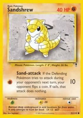 Sandshrew - 91/110 - Common Legendary Collection Singles