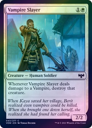 Vampire Slayer 043/277 - Foil Innistrad: Crimson Vow Foil Singles