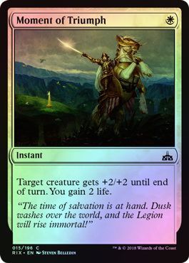 Moment of Triumph 015/196 - Foil Rivals of Ixalan Foil Singles (Español)