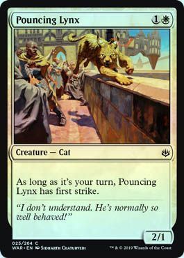 Pouncing Lynx 025/264 - Foil War of the Spark Foil Singles