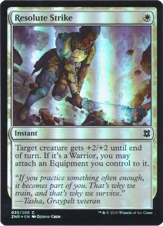 Resolute Strike 035/280 - Foil Zendikar Rising Foil Singles