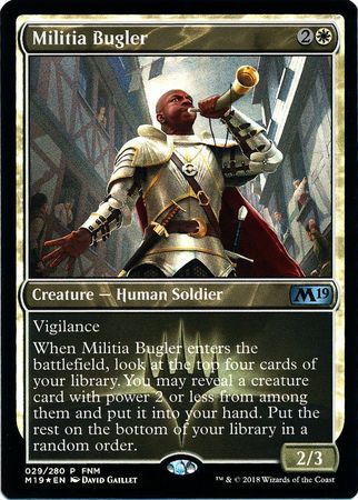 Militia Bugler 029/280 - FNM Foil Promo Magic: The Gathering Promo Cards (Español)
