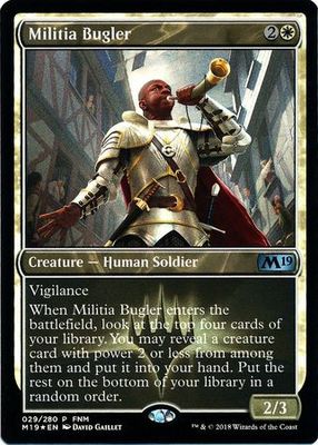 Militia Bugler 029/280 - FNM Foil Promo Magic: The Gathering Promo Cards (Español)