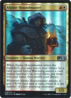 Alpine Houndmaster 215/274 - Foil Magic 2021 (M21) Foil Singles