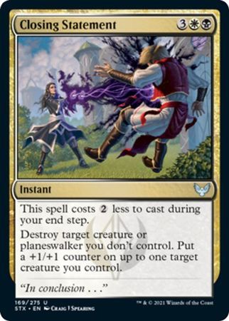 Closing Statement 169/275 Strixhaven: School of Mages Singles (Español)