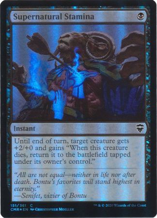 Supernatural Stamina 151/361 - Foil Commander Legends Foil Singles