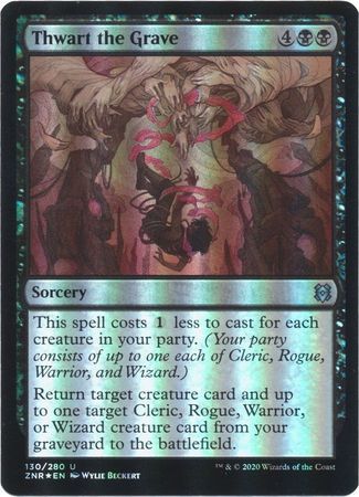 Thwart the Grave 130/280 - Foil Zendikar Rising Foil Singles
