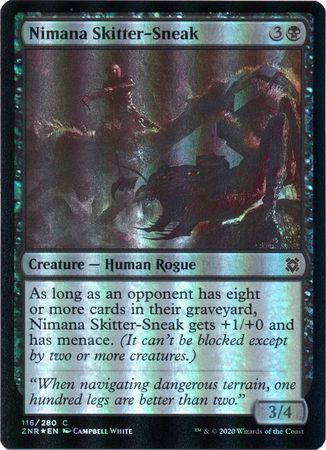 Nimana Skitter-Sneak 116/280 - Foil Zendikar Rising Foil Singles