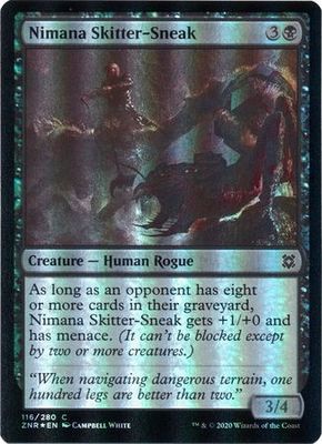 Nimana Skitter-Sneak 116/280 - Foil Zendikar Rising Foil Singles