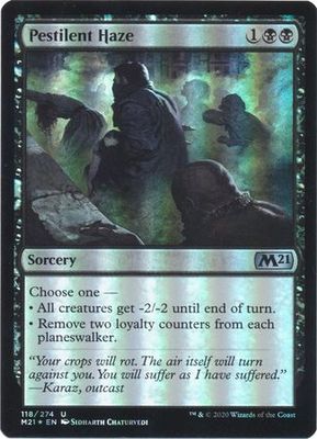 Pestilent Haze 118/274 - Foil Magic 2021 (M21) Foil Singles (Español)
