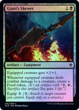 Giant&#39;s Skewer 091/269 - Foil Throne of Eldraine Foil Singles