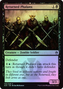 Returned Phalanx 106/249 - Foil Masters 25 Foil Singles
