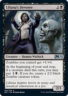 Liliana&#39;s Devotee 109/274 Magic 2021 (M21) Singles