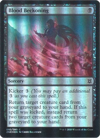 Blood Beckoning 092/280 - Foil Zendikar Rising Foil Singles