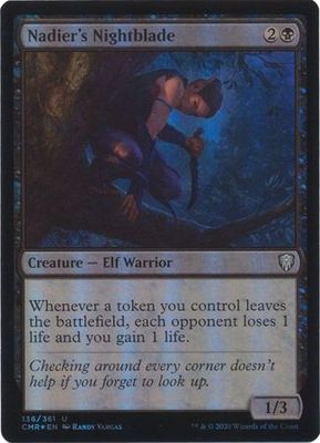 Nadier&#39;s Nightblade 136/361 - Foil Commander Legends Foil Singles