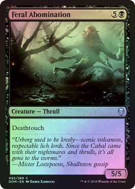 Feral Abomination 092/269 - Foil Dominaria Foil Singles