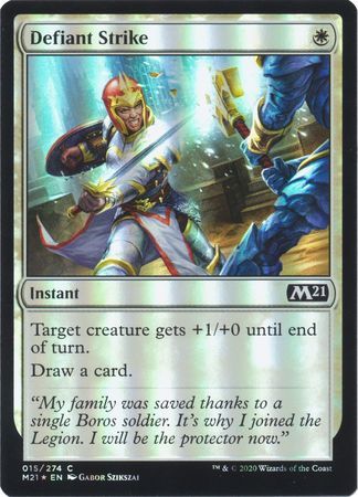 Defiant Strike 015/274 - Foil Magic 2021 (M21) Foil Singles