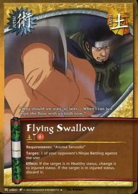 Flying Swallow - J-US041 - Uncommon Naruto: Quest For Power