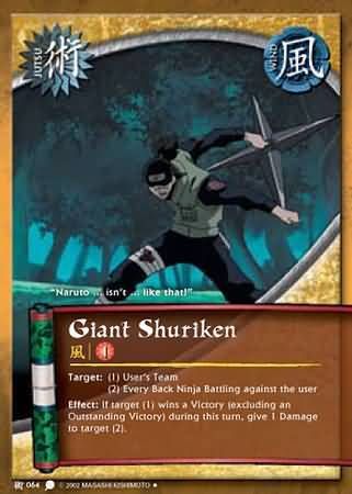 Giant Shuriken - J-064 - Uncommon Naruto: Coils of the Snake