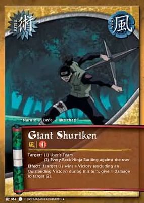 Giant Shuriken - J-064 - Uncommon Naruto: Coils of the Snake
