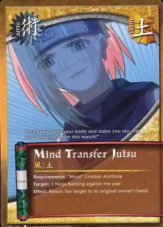 Mind Transfer Jutsu - J-101 - Uncommon Naruto: Curse of the Sand