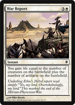 War Report New Phyrexia Singles