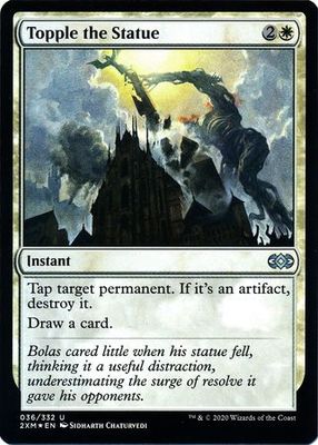Topple the Statue 036/332 - Foil Double Masters Foil Singles