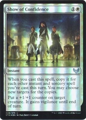 Show of Confidence 028/275 - Foil Strixhaven: School of Mages Foil Singles