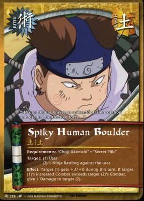 Spiky Human Boulder - J-228 - Common Naruto: Quest For Power