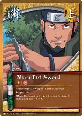 Ninja Fist Sword - J-191 - Common Naruto: Dream Legacy