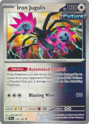 Iron Jugulis - 139/162 - Uncommon Scarlet &amp; Violet: Temporal Forces Singles