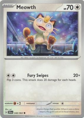 Meowth - 048/064 - Common Shrouded Fable Singles