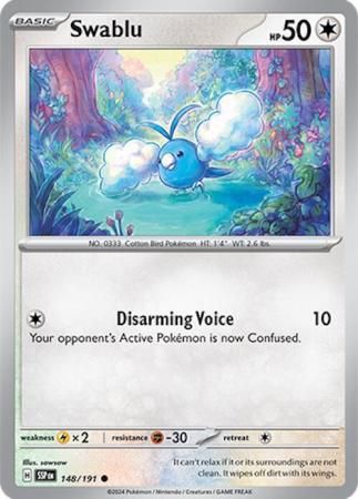 Swablu - 148/191 - Common Scarlet &amp; Violet: Surging Sparks Singles