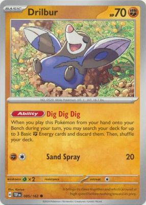 Drilbur - 085/162 - Common Scarlet &amp; Violet: Temporal Forces Singles