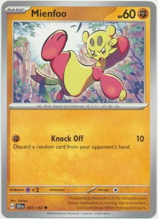 Mienfoo - 083/142 - Common Scarlet &amp; Violet: Stellar Crown Singles