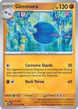 Glimmora - 115/191 - Common Scarlet &amp; Violet: Surging Sparks Singles (Español)