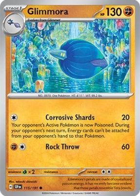 Glimmora - 115/191 - Common Scarlet &amp; Violet: Surging Sparks Singles (Español)