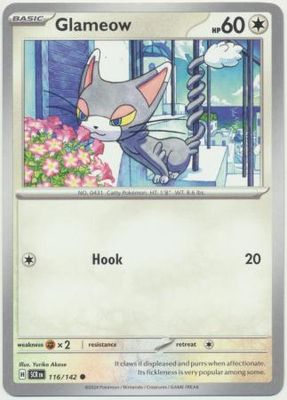 Glameow - 116/142 - Common Scarlet &amp; Violet: Stellar Crown Singles