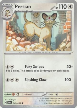 Persian - 049/064 - Common Shrouded Fable Singles